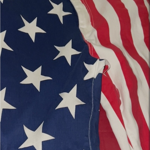 American Flag Pattern High Stretch Mid Rise Bootcut Jeans. Size XL. NWT. - Picture 10 of 10
